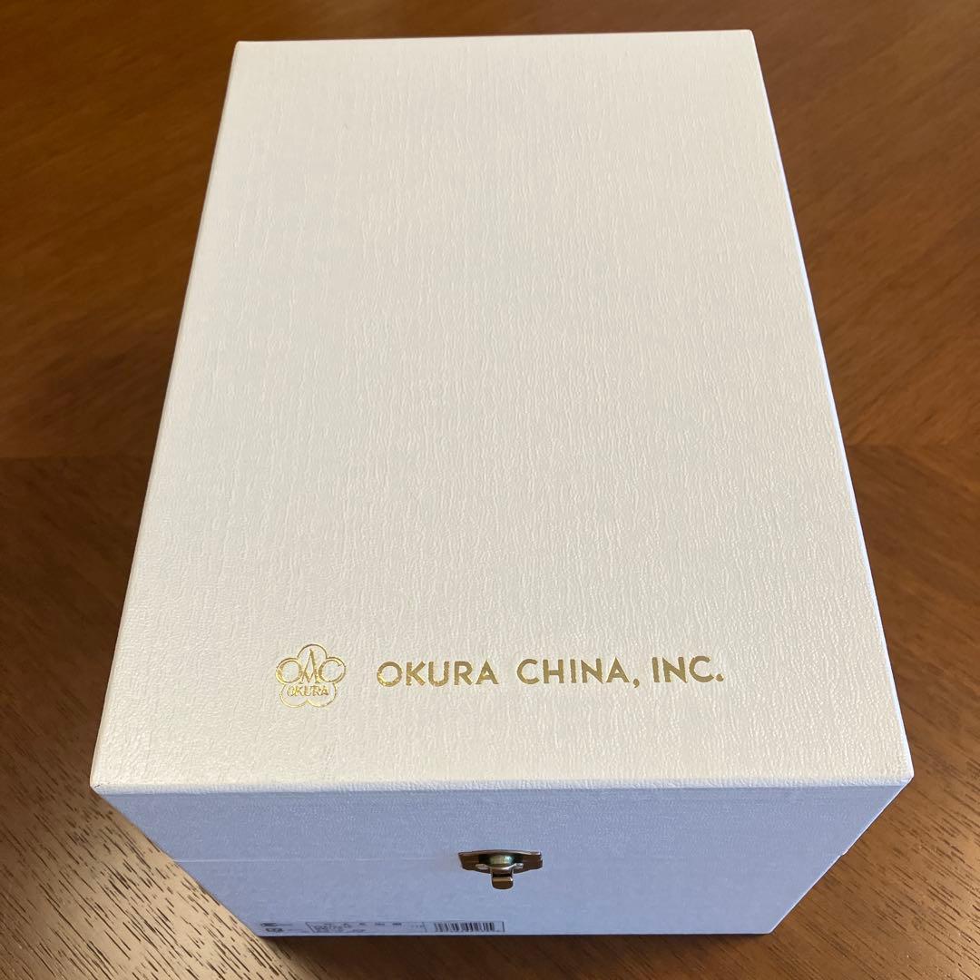 新品未使用　大倉陶園　金蝕バラ　28cm花器