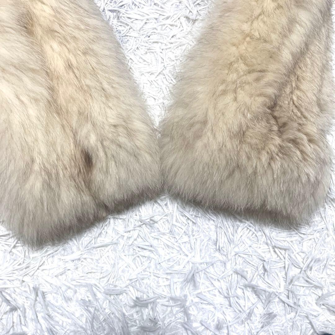 美品✨EMBA ボリューム　ブルーフォックス　ファーコート　L 毛皮　希少色