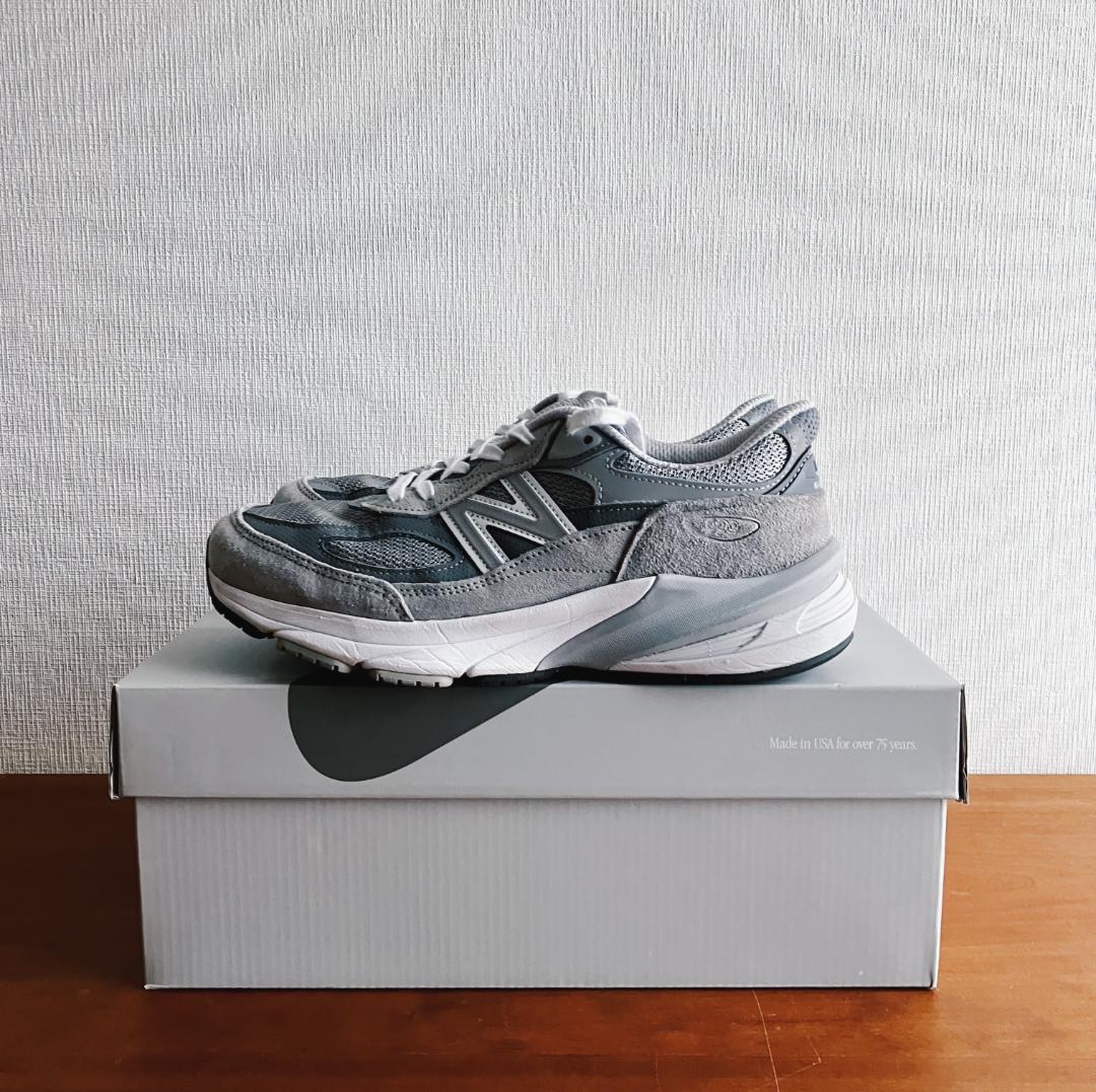 New Balance 990v6 グレー ウィメンズ 23.5cm