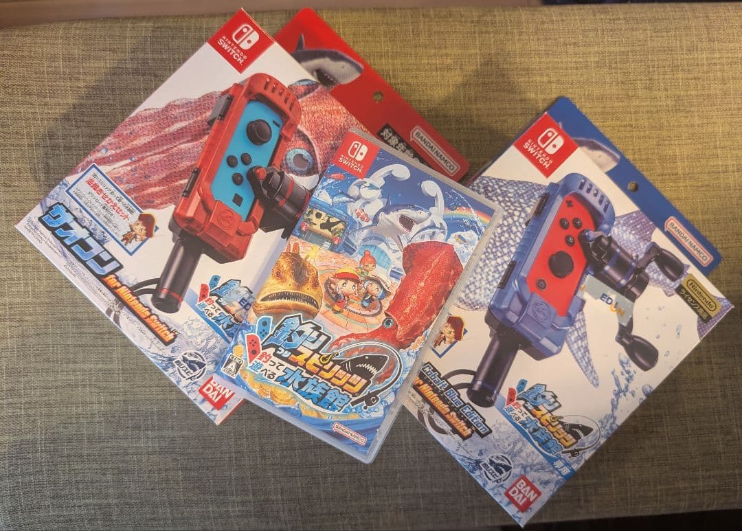 Switch 釣りスピリッツ　釣って遊べる水族館　サオコン×2台付き