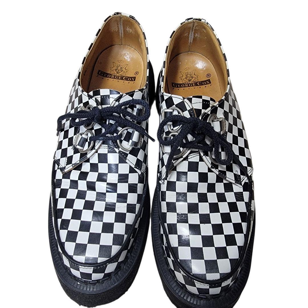 ​E COX ジョージコックス 8961 ギブソン ラバーソール 靴