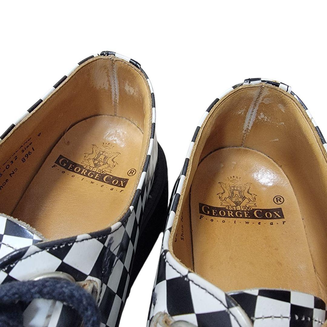 ​E COX ジョージコックス 8961 ギブソン ラバーソール 靴