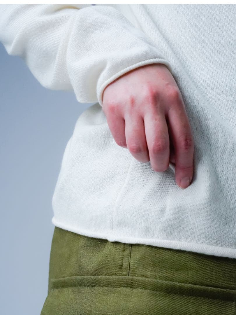 wafu【限定企画】シルク100％ の呼吸するトップス Ｍサイズ／ オフホワイト