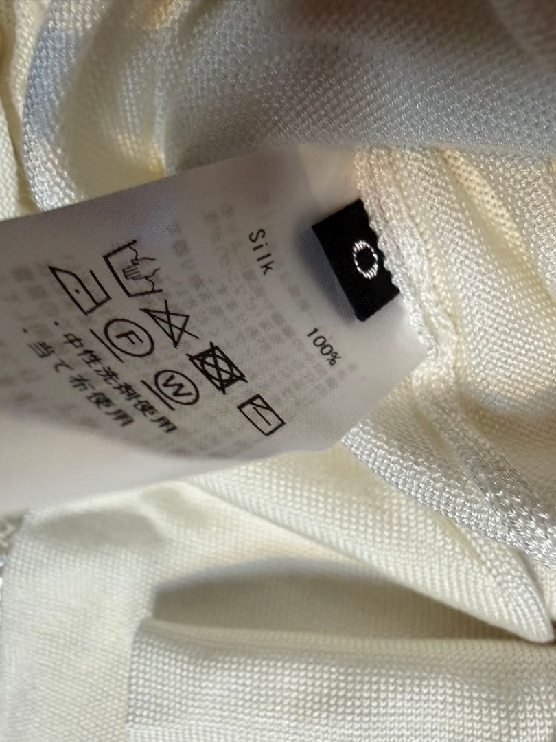 wafu【限定企画】シルク100％ の呼吸するトップス Ｍサイズ／ オフホワイト