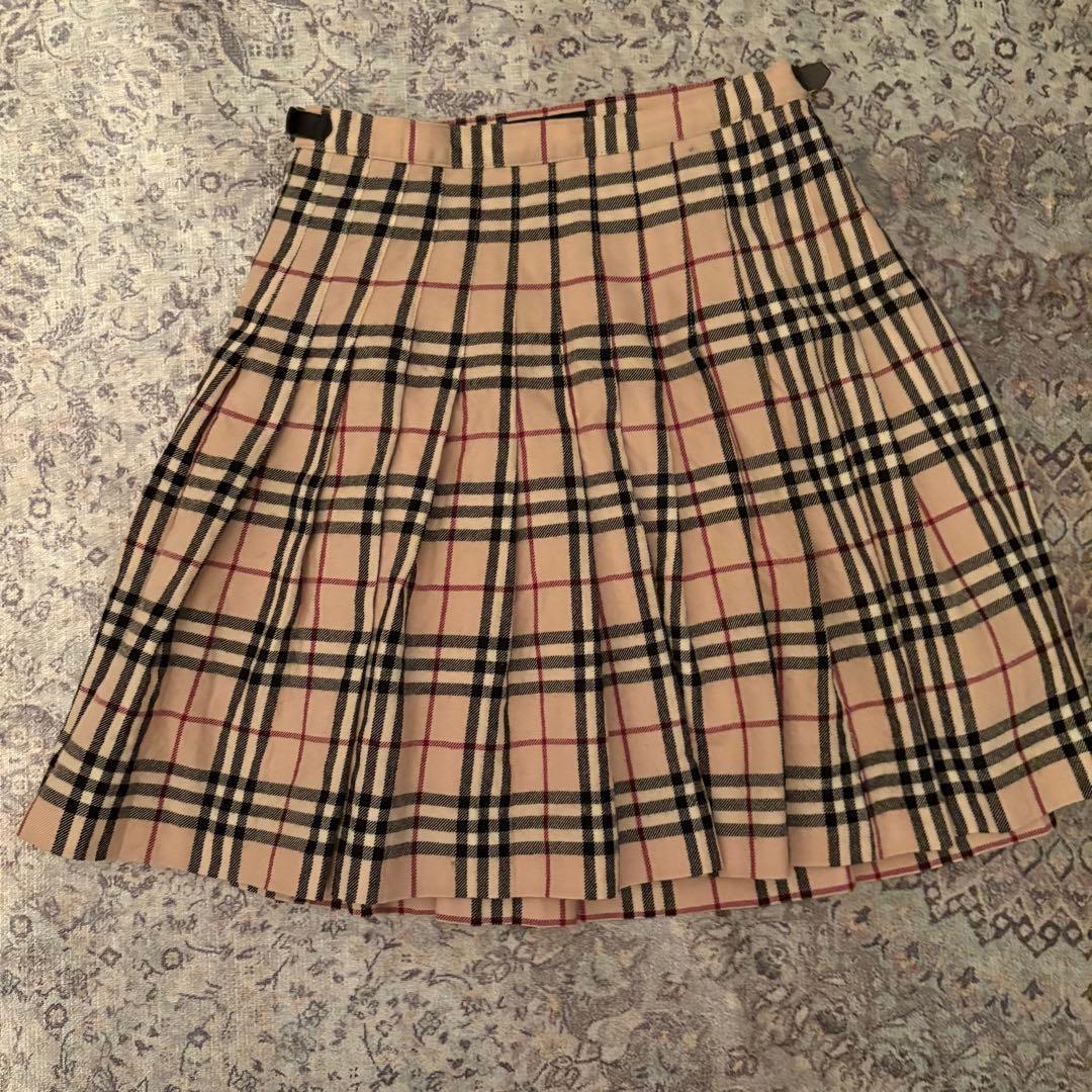 BURBERRY LONDON ノバチェック プリーツスカート 160