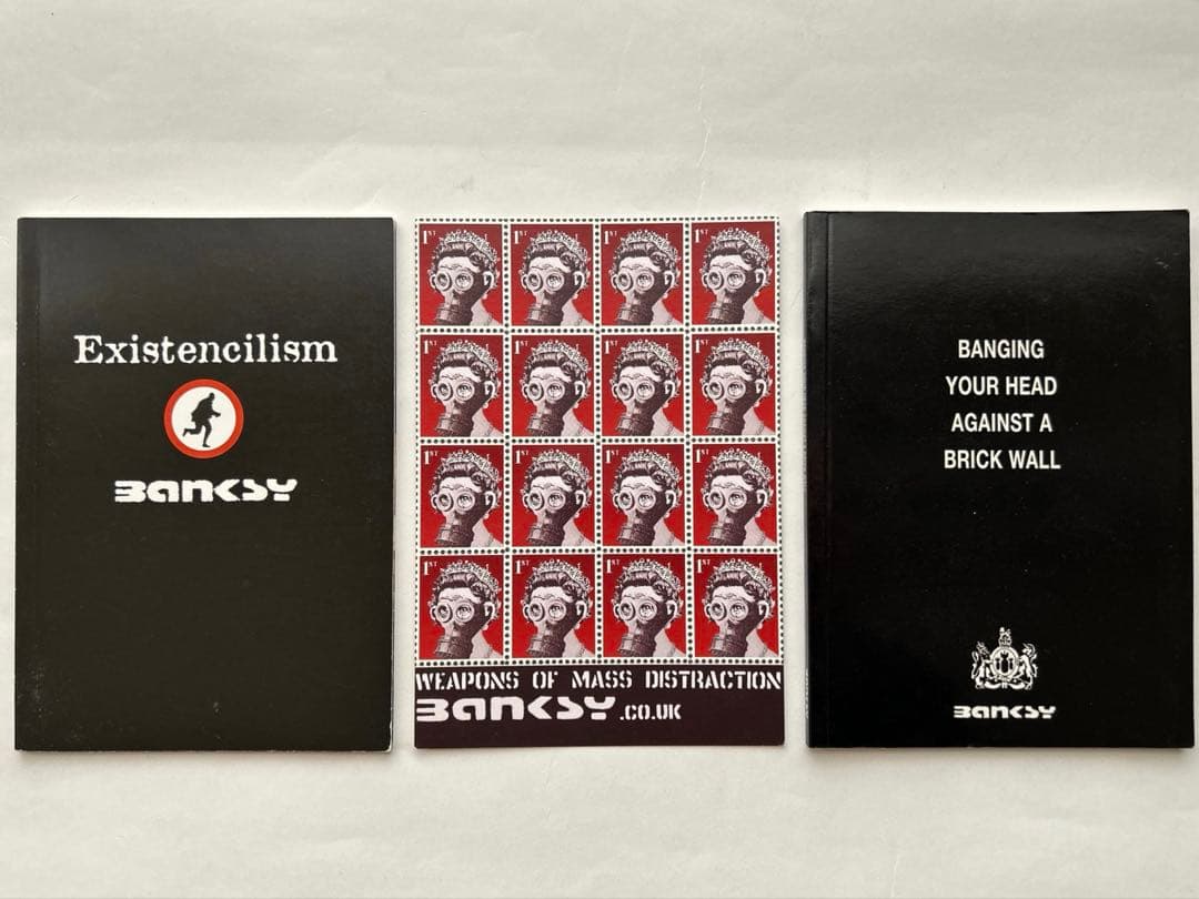 絶版 Banksy 初期作品集2冊 + 希少フライヤー 3点セット バンクシー