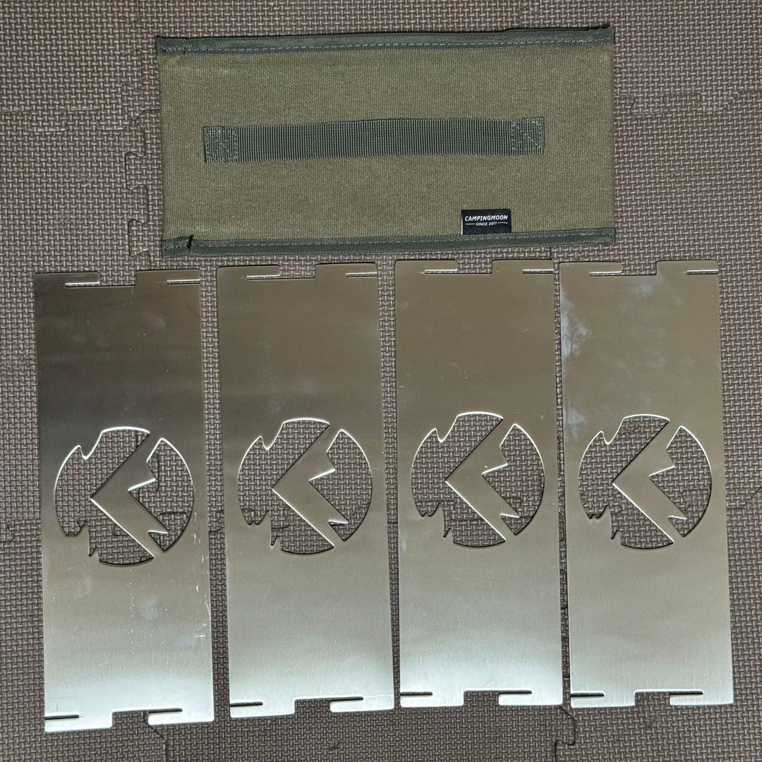 テンマクデザイン フラット焚き火台M&未使用ロストル&未使用ファイヤープレート