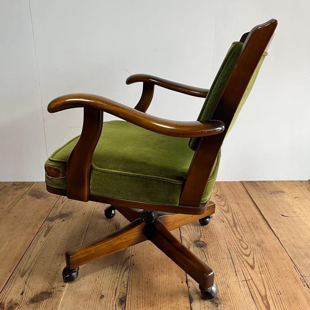 オールド カリモク karimoku コロニアル チェア 椅子 グリーン