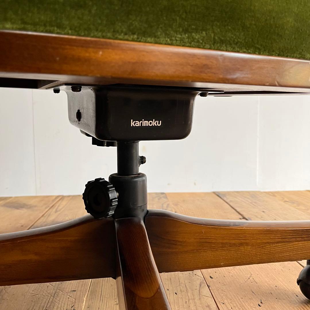 オールド カリモク karimoku コロニアル チェア 椅子 グリーン