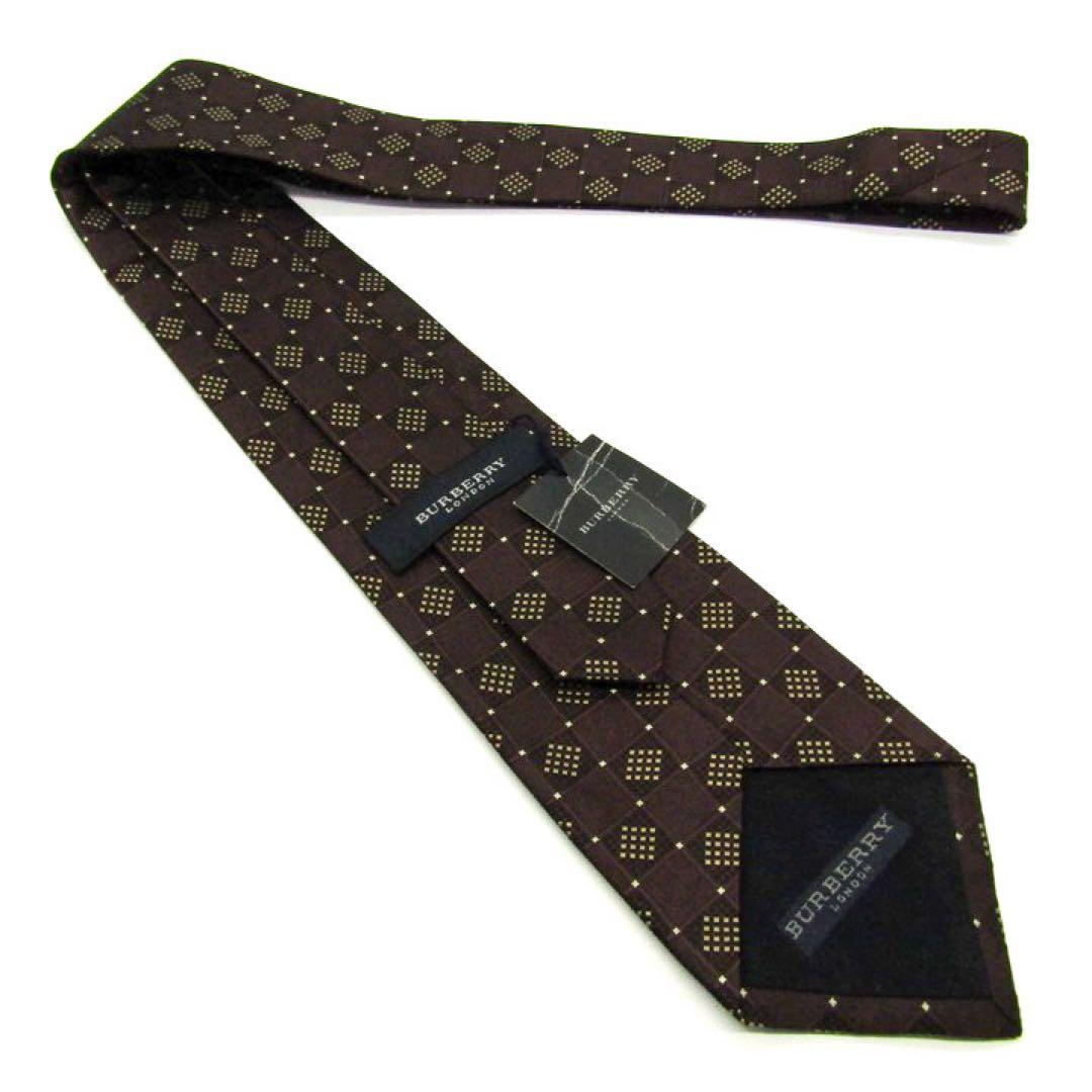 【新品タグ付き】BURBERRY LONDON ネクタイ バーバリー ブラウン