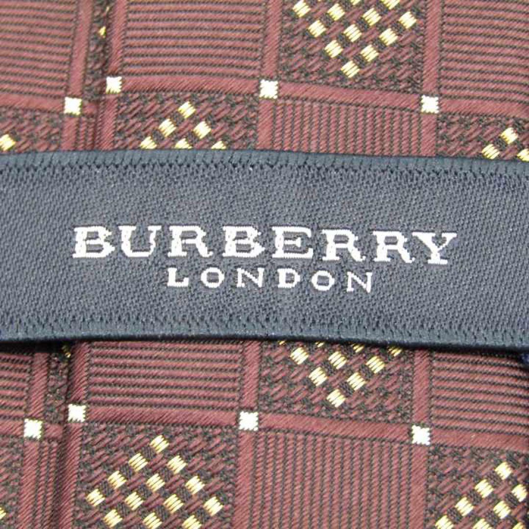 【新品タグ付き】BURBERRY LONDON ネクタイ バーバリー ブラウン