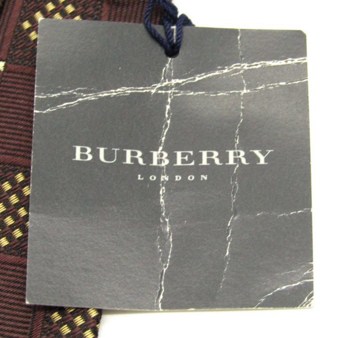 【新品タグ付き】BURBERRY LONDON ネクタイ バーバリー ブラウン