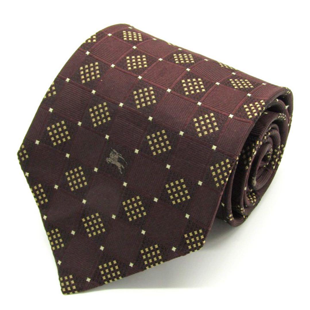【新品タグ付き】BURBERRY LONDON ネクタイ バーバリー ブラウン