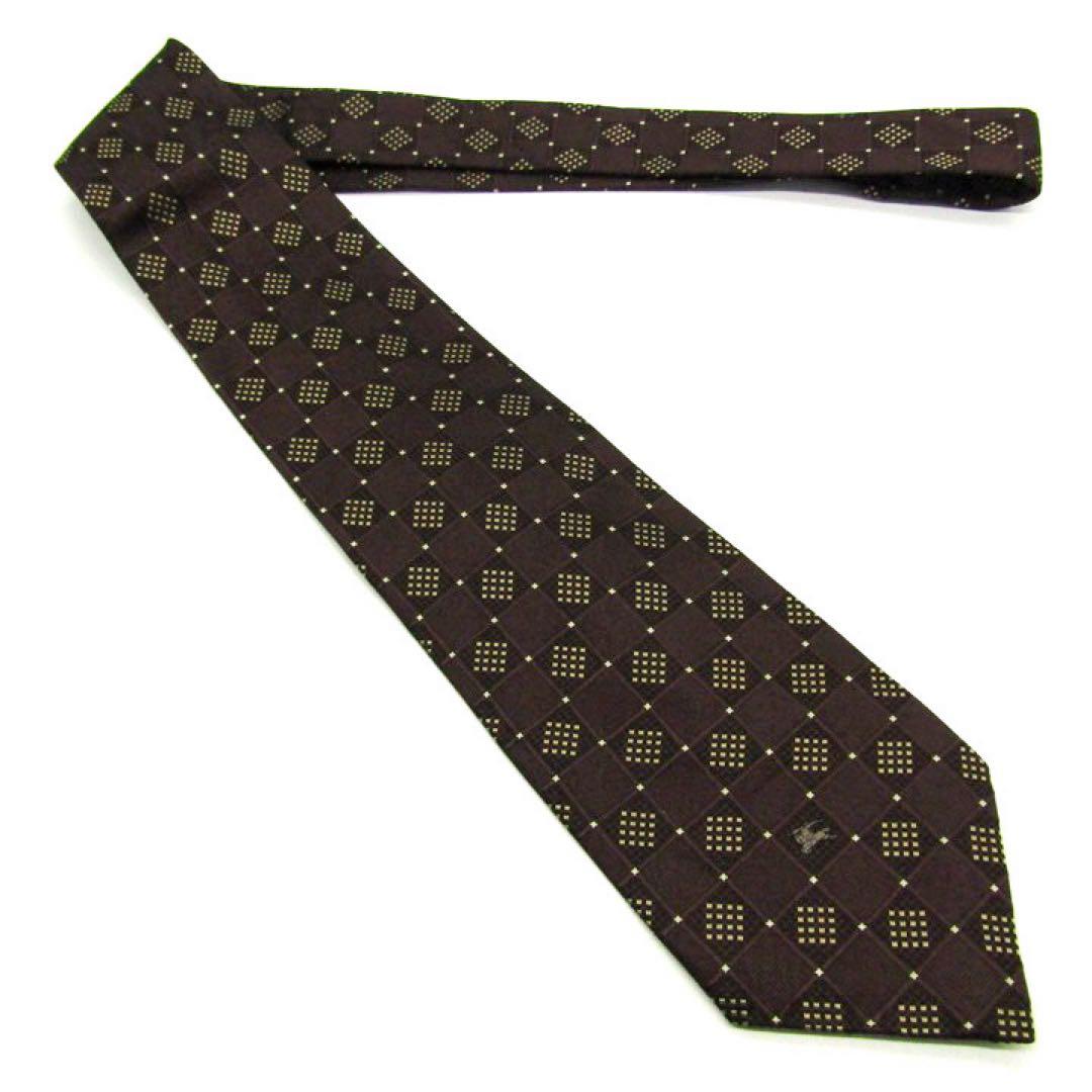 【新品タグ付き】BURBERRY LONDON ネクタイ バーバリー ブラウン