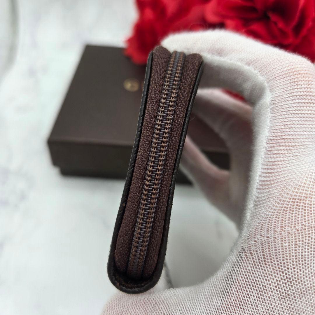 【美品】 GUCCI グッチ ケース 小銭入れ 財布 GG キャンバス 茶
