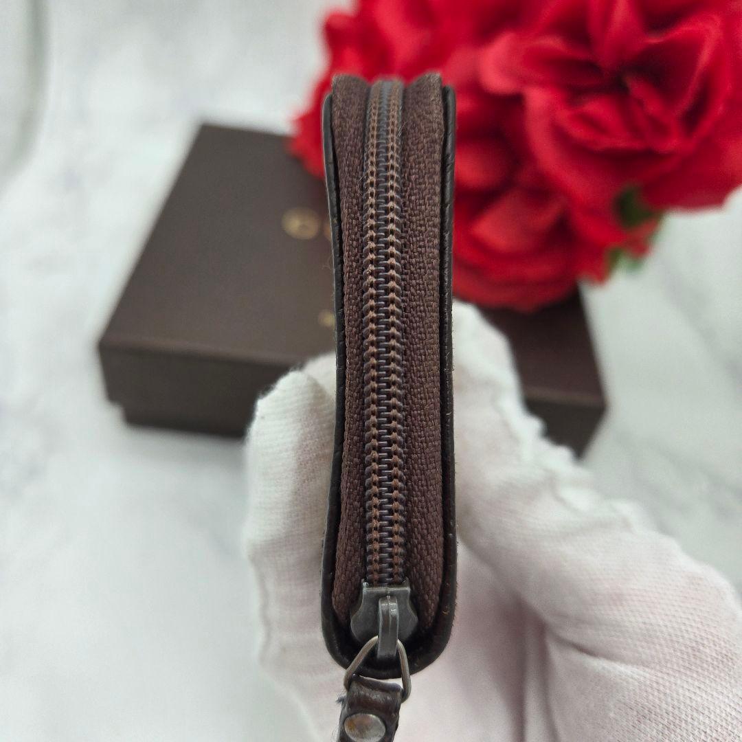 【美品】 GUCCI グッチ ケース 小銭入れ 財布 GG キャンバス 茶