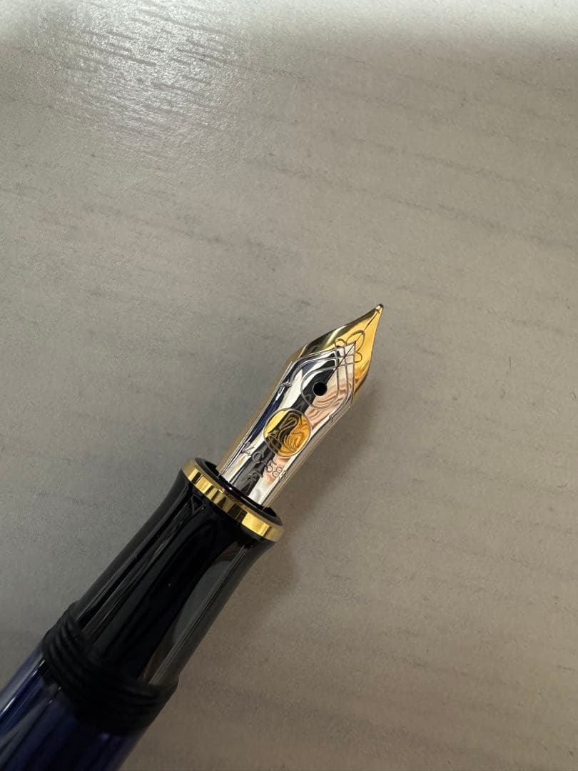 チャイ Pelikan M400ブルーストライプ ペリカン スーべレーン