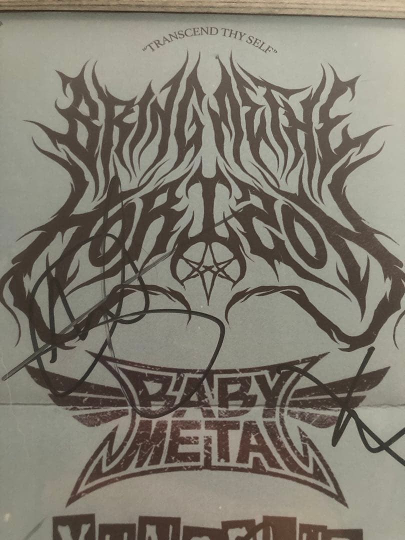 7*0様 レア　bring me the horizon直筆サインチラシ　bmt