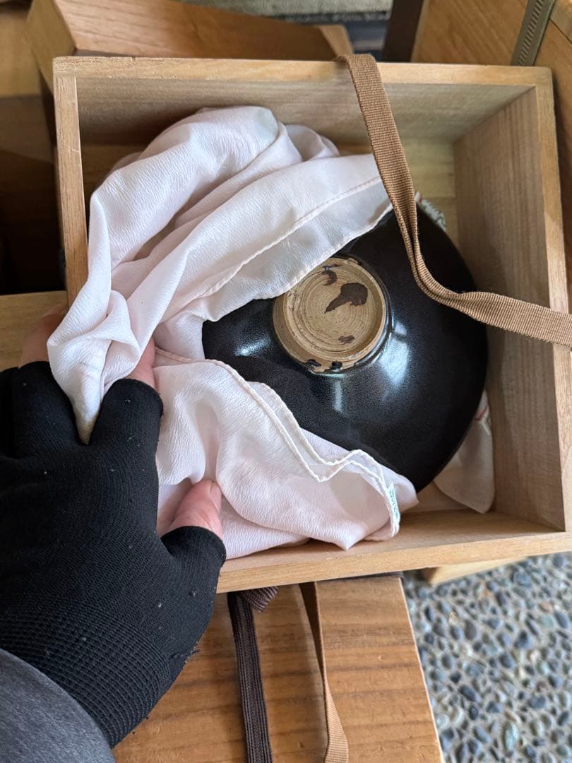 ‼️リサイクルFORT‼️BLACKフライデー②‼️中国の木葉文黒茶碗‼️激安します‼️