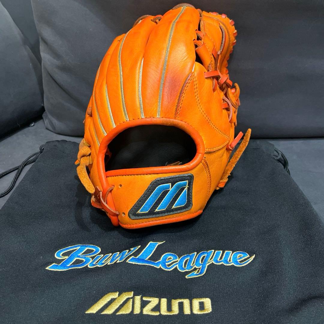 ミズノ BuwLeague 軟式用 仁志モデル 二塁手用 右投用　グラブ袋付き
