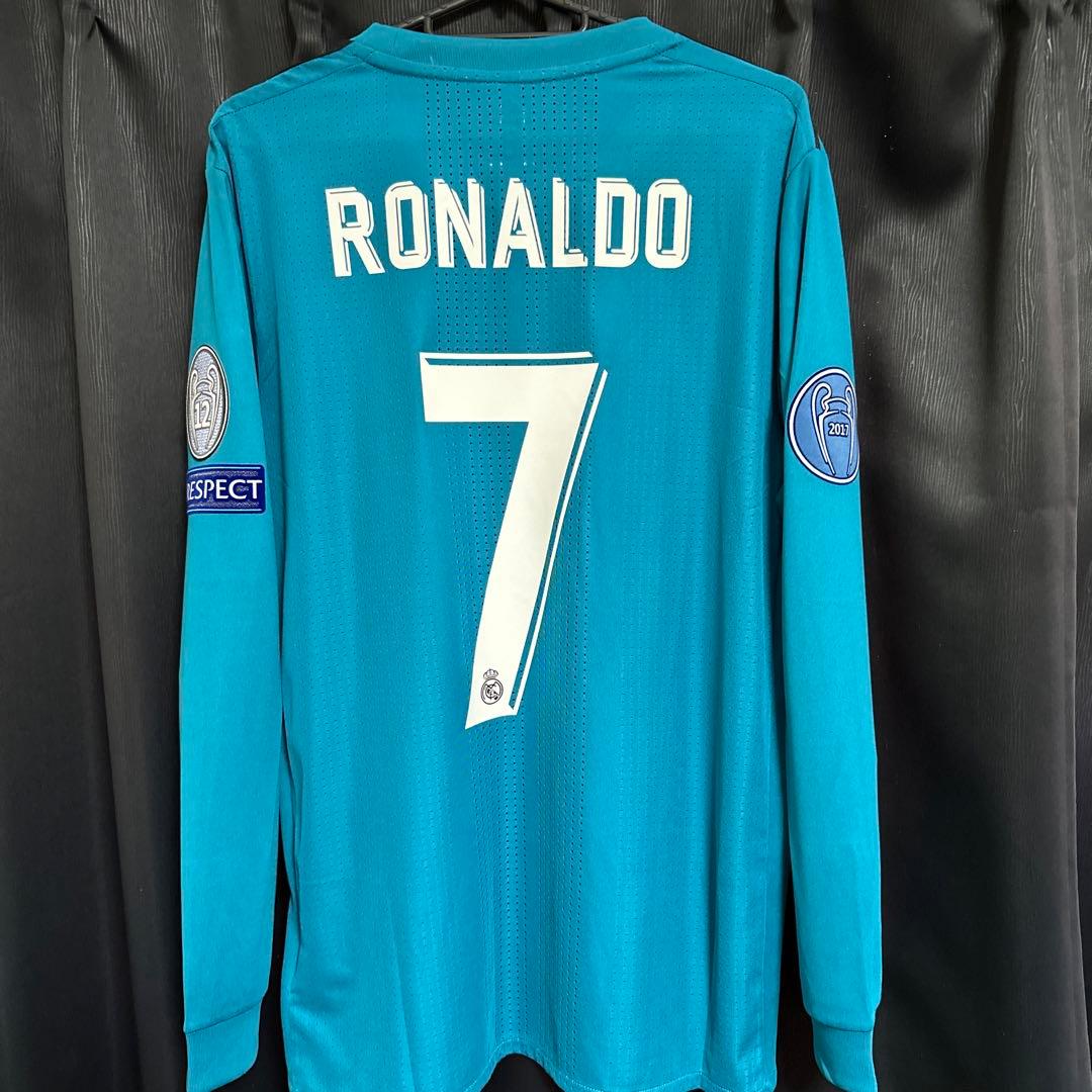 ロナウド　ユニフォーム　レアルマドリード　支給品　長袖　オーバーヘッド　激レア