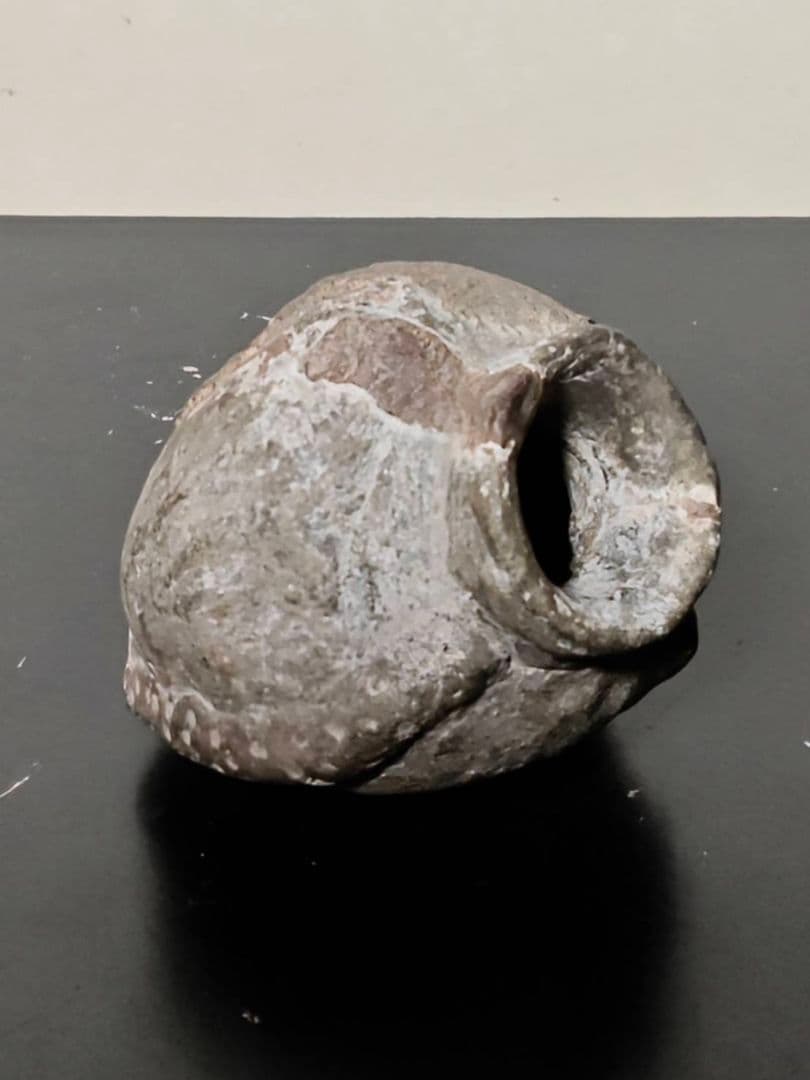 革袋型須恵器残欠　考古発掘品　稀少　古美術　花呼ぶ器