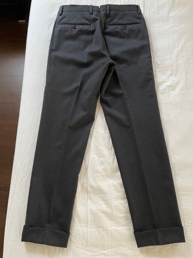 【美品】 PT01 ウールサキソニーパンツ 秋冬 46グレー EVO FIT