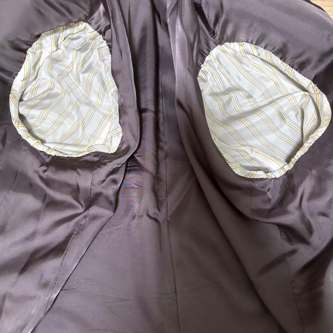 DANIEL CREMIEUX セットアップ　ダブル　ストライプ　ダークグレー