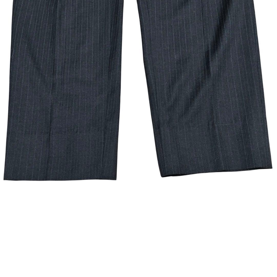 DANIEL CREMIEUX セットアップ　ダブル　ストライプ　ダークグレー