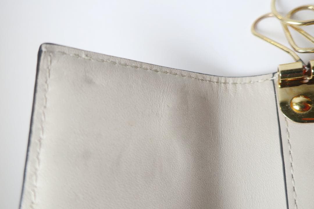 ロエベ　リピートアナグラム　6連キーケース エンボスシルクカーフ