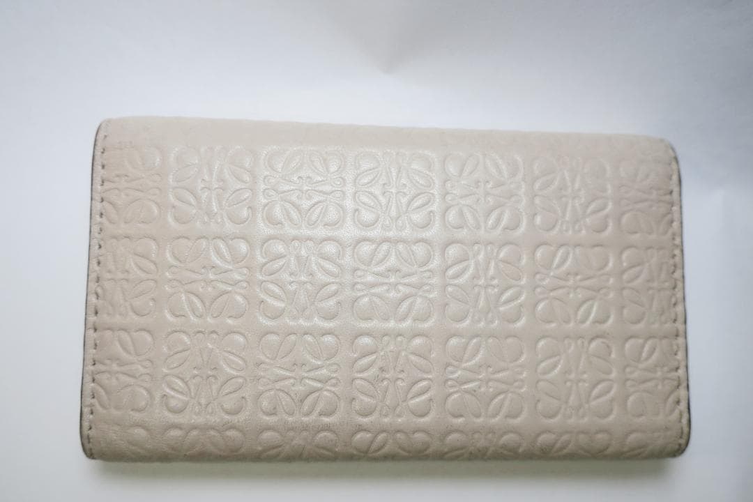 ロエベ　リピートアナグラム　6連キーケース エンボスシルクカーフ