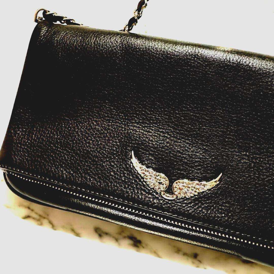 ザディグエヴォルテール 3way クラッチ ショルダーバッグ チェーン 黒