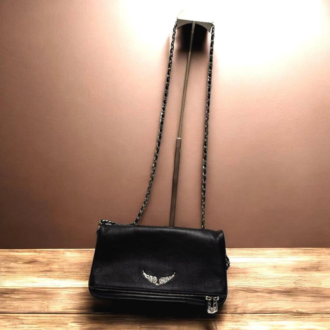 ザディグエヴォルテール 3way クラッチ ショルダーバッグ チェーン 黒