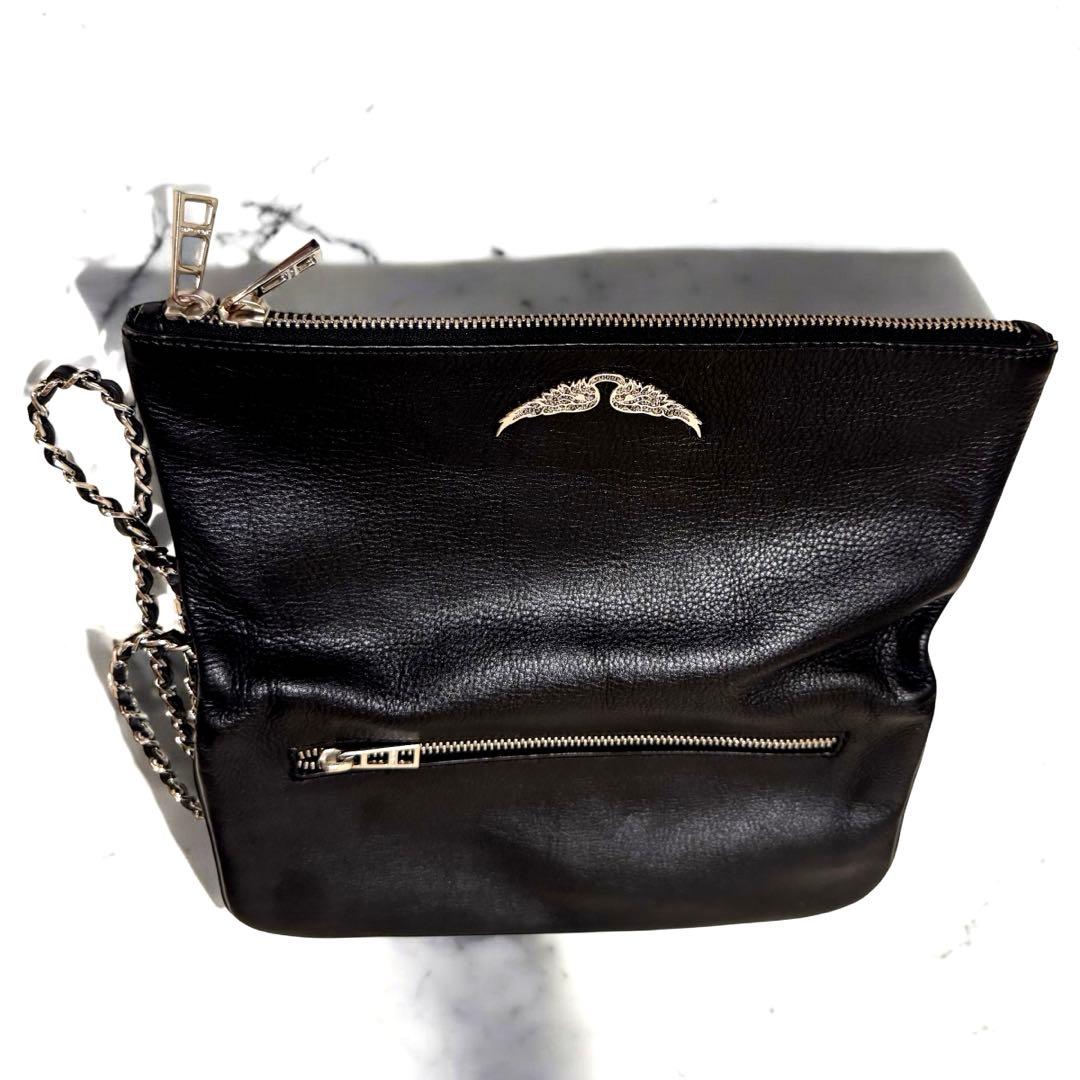 ザディグエヴォルテール 3way クラッチ ショルダーバッグ チェーン 黒