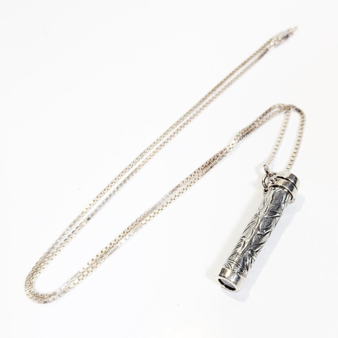 作家万華鏡ペンダント ケビン＆デボラヒーリー シルバー925 バンブー