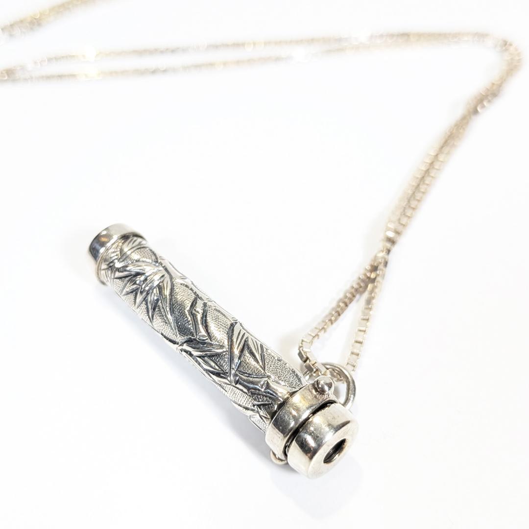 作家万華鏡ペンダント ケビン＆デボラヒーリー シルバー925 バンブー