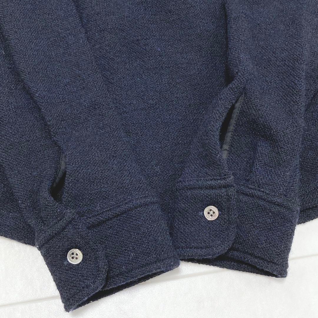 St ANDREWS 襟切替長袖ポロシャツ ハーフボタン 大人綺麗めゴルフウェア