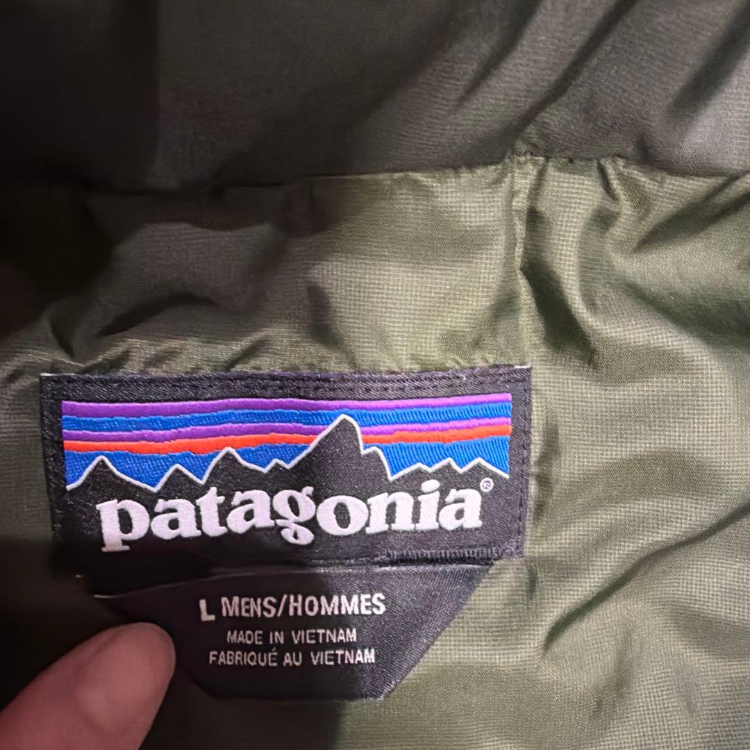 patagonia ダウンベスト L ダークグリーン