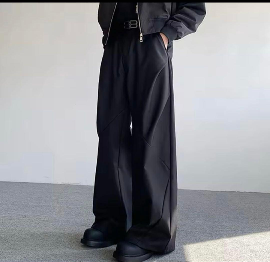 BAOVICTO Pleated wide pants 変形ワイドスラックス