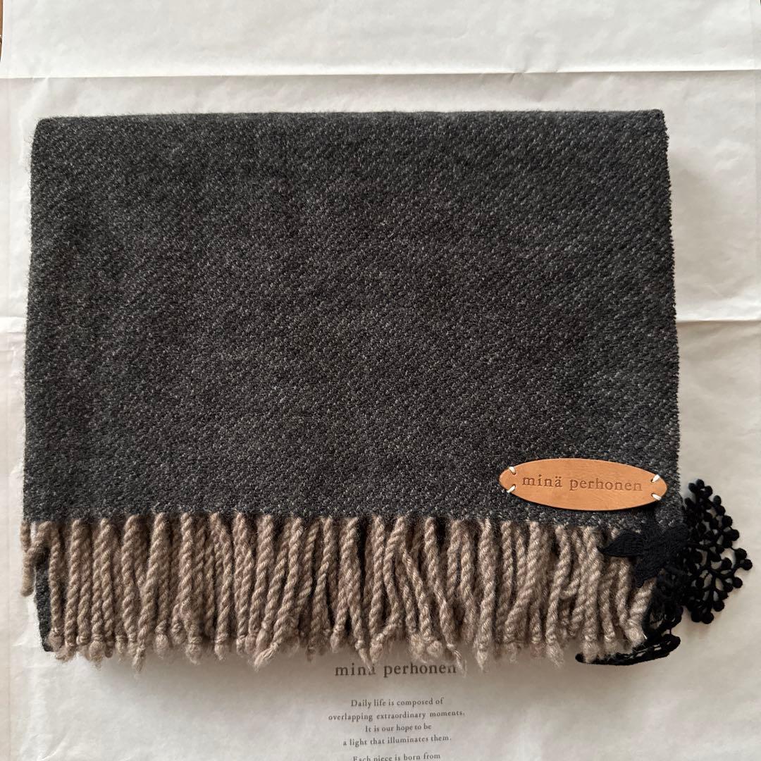 お*ん様 新品未使用　ミナペルホネン　カシミヤストール　マフラー　 定価以下