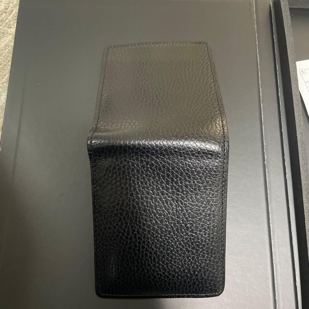 ココマイスター 2つ折り財布 美品 ブラック メンズ