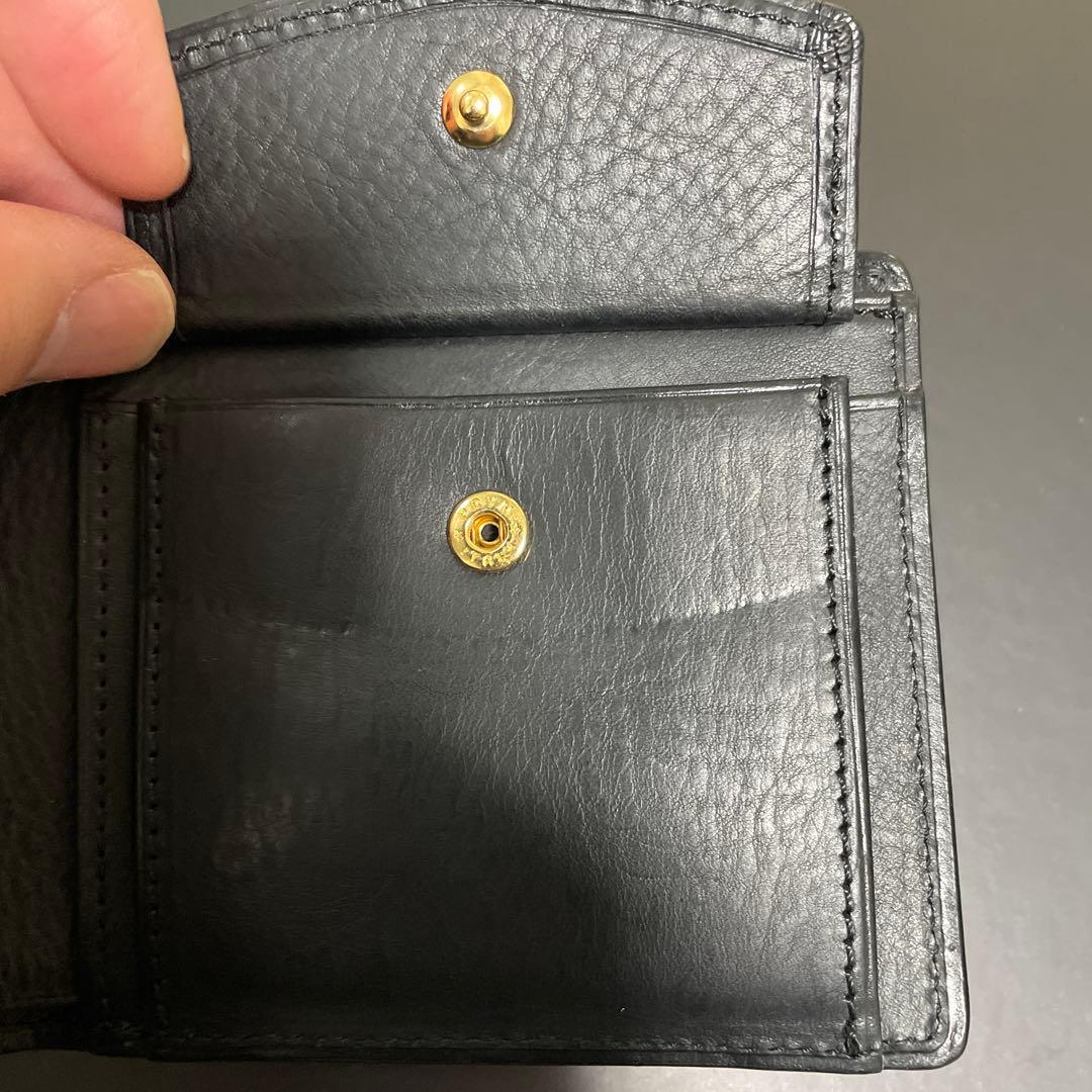 ココマイスター 2つ折り財布 美品 ブラック メンズ