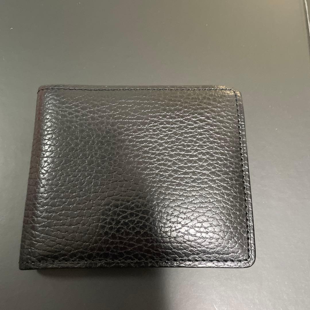 ココマイスター 2つ折り財布 美品 ブラック メンズ