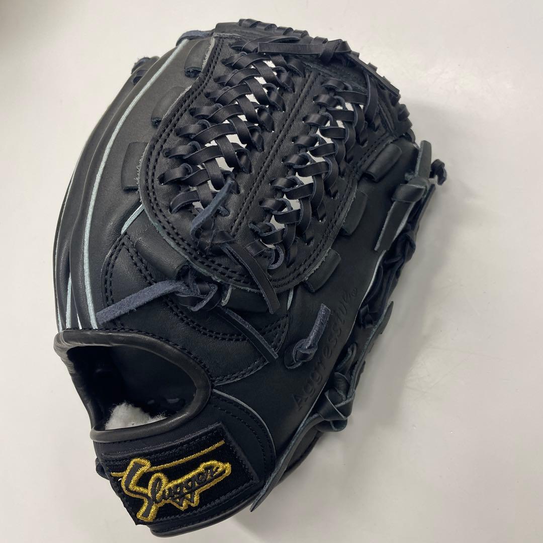 久保田スラッガー 軟式グローブ 黒 右投げ用