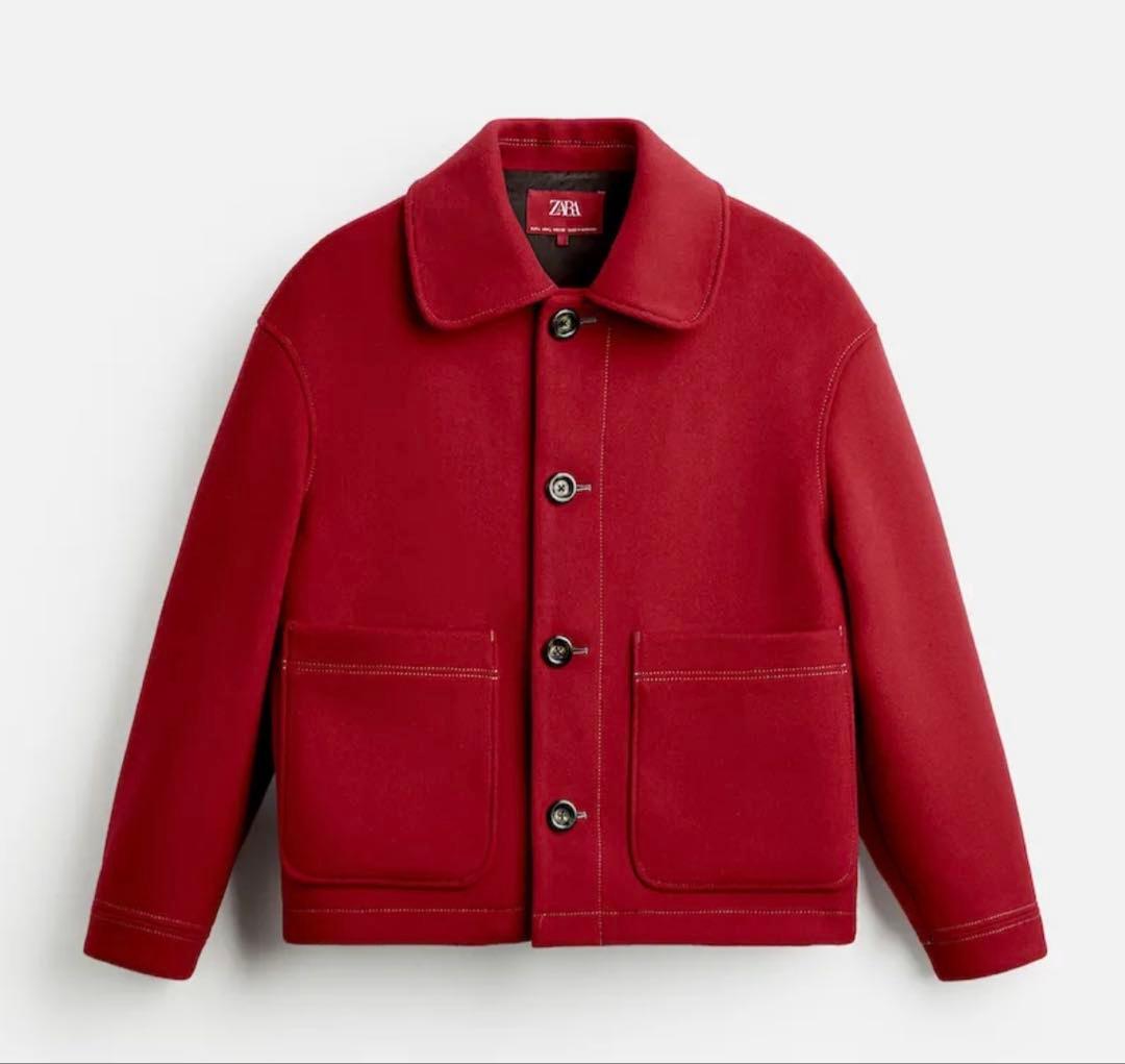 ZARA ハリー-ランバート　コラボ2024aw 赤　ユニセックス