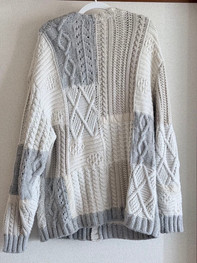 トップス Supreme Patchwork Cable Knit Cardigan