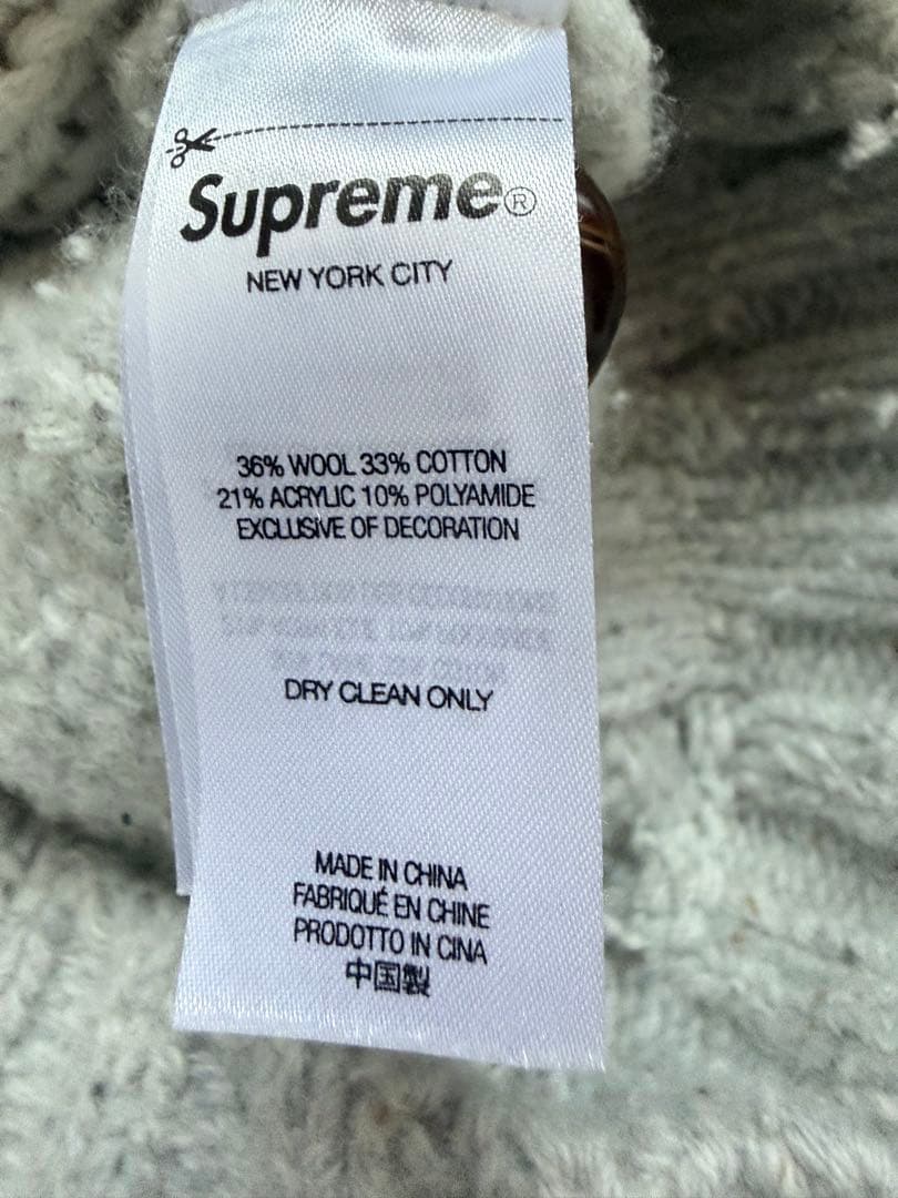 トップス Supreme Patchwork Cable Knit Cardigan