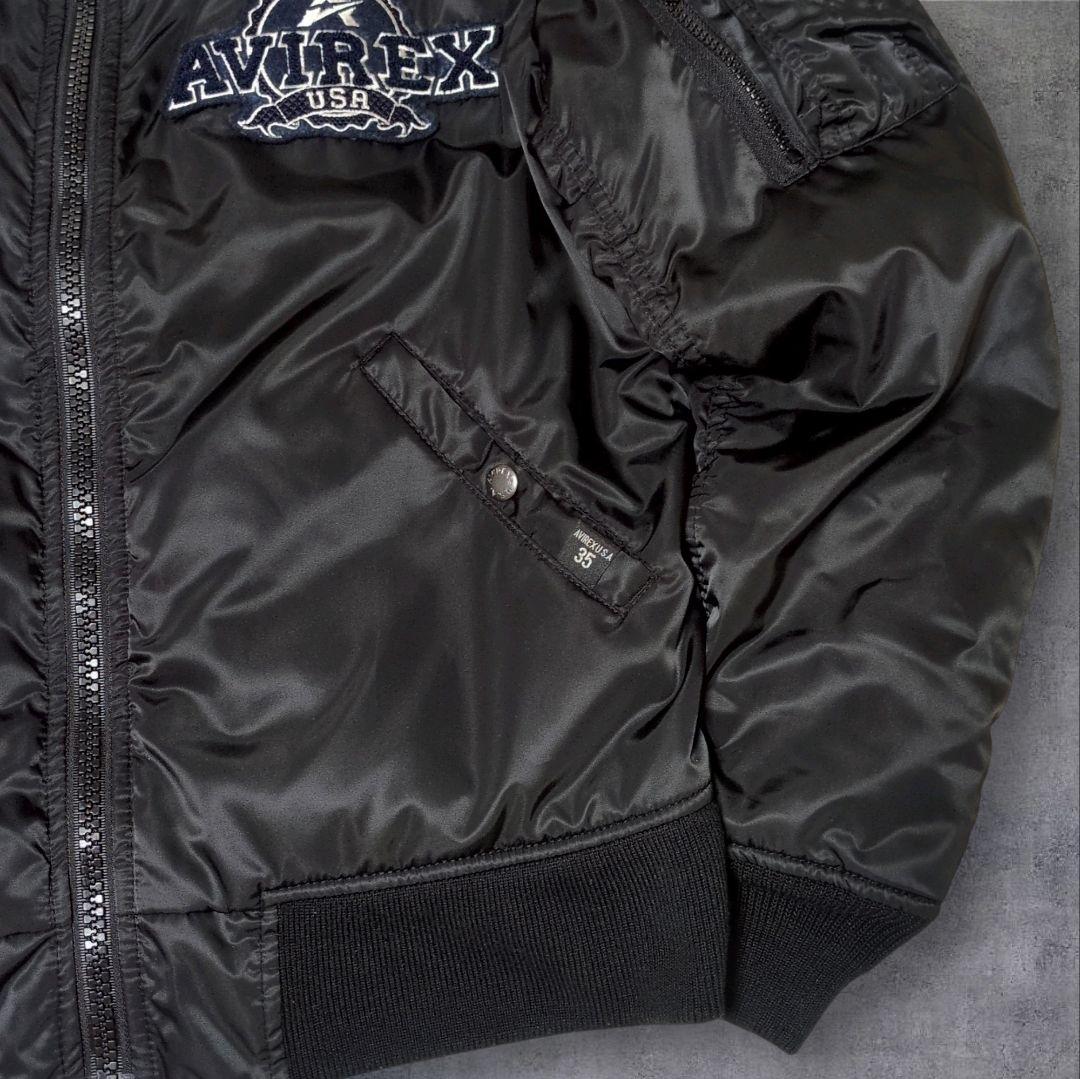 極美品✨AVIREX 35周年 MA-1 フライトジャケット ワッペン ロゴ