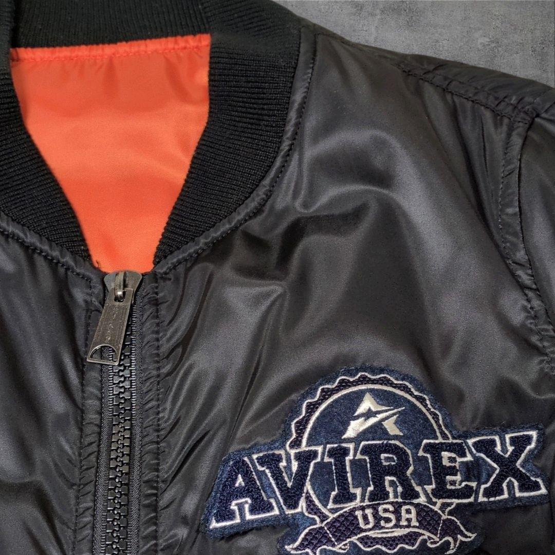 極美品✨AVIREX 35周年 MA-1 フライトジャケット ワッペン ロゴ
