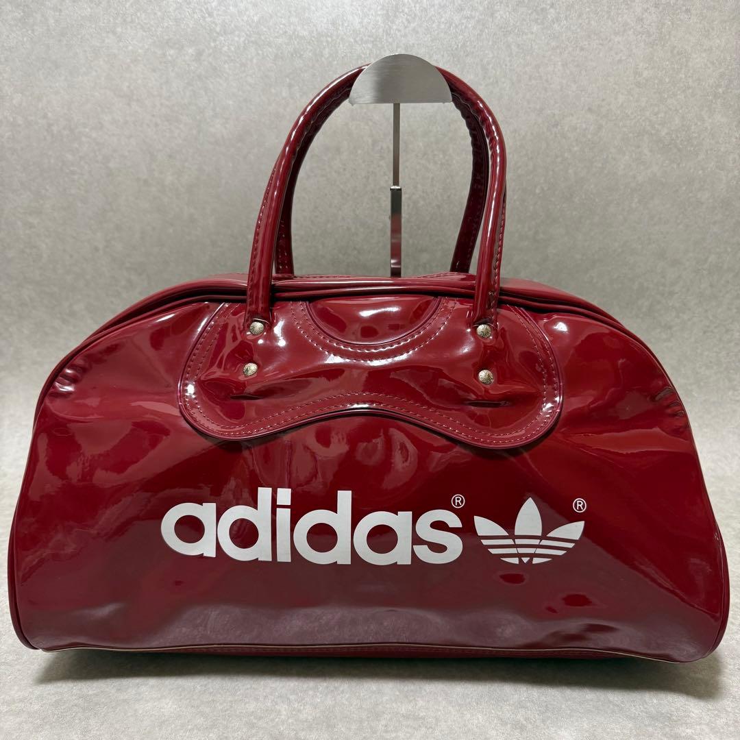 【adidas】超希少　アディダス　70s 80s エナメルボストンバッグy2k